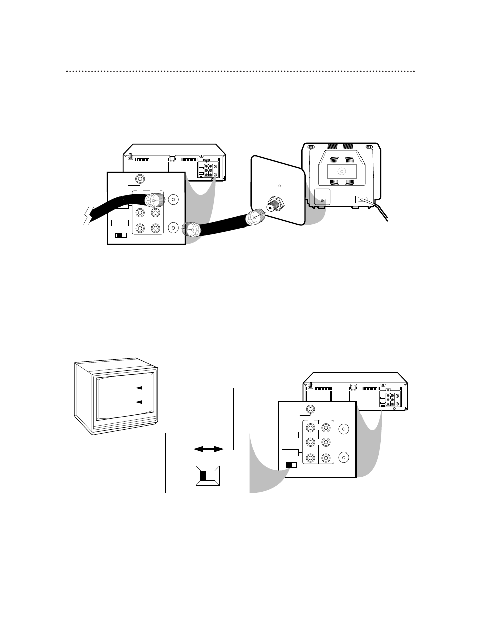 Hookups without a cable box (cont’d) 7, Ch3 ch4, Ch3 / ch4 switch | Plug in the tv and the vcr, Ch 4 or ch 3 | Philips VR660BPH User Manual | Page 3 / 10