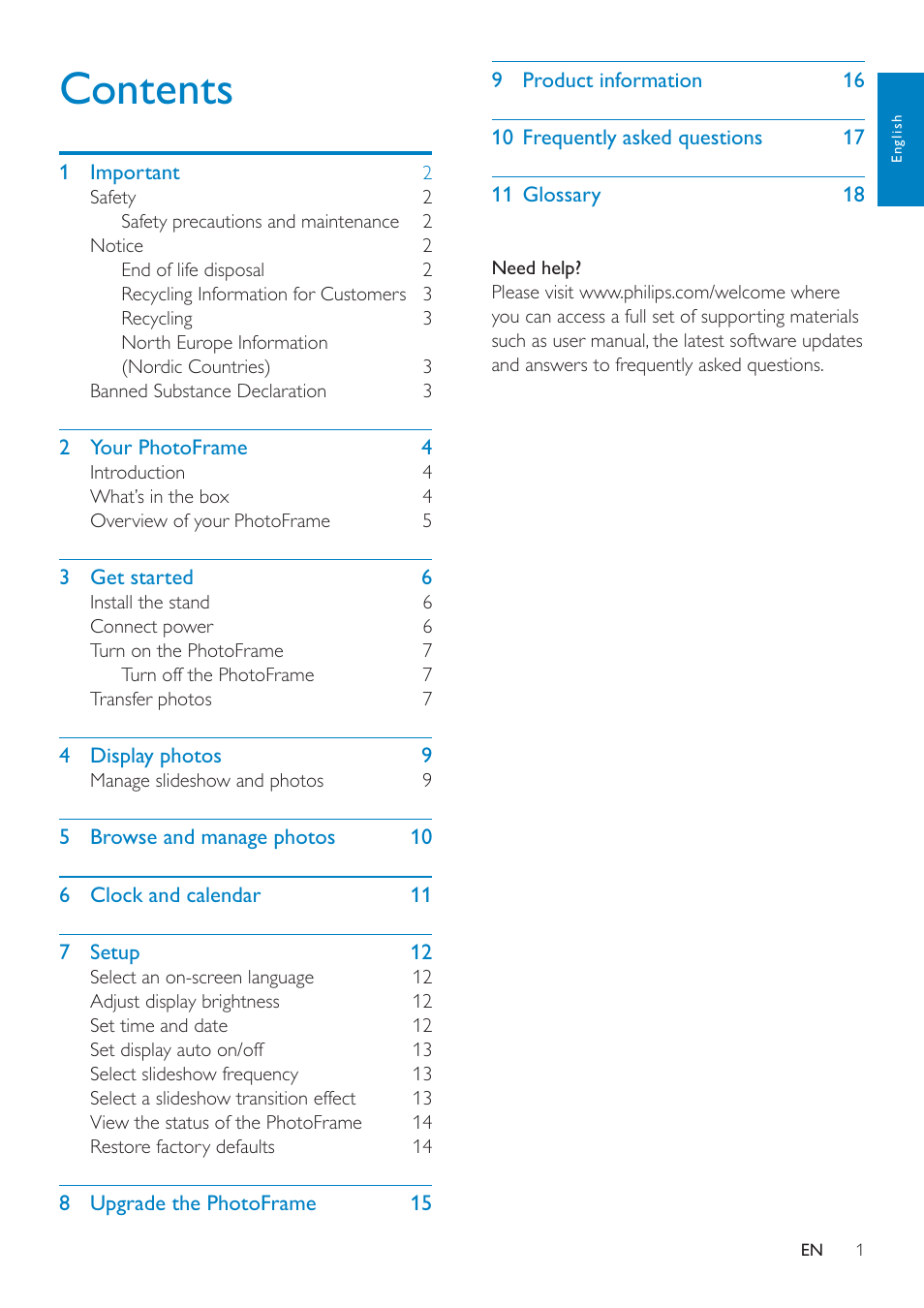 Philips SPF1137 User Manual | Page 2 / 20