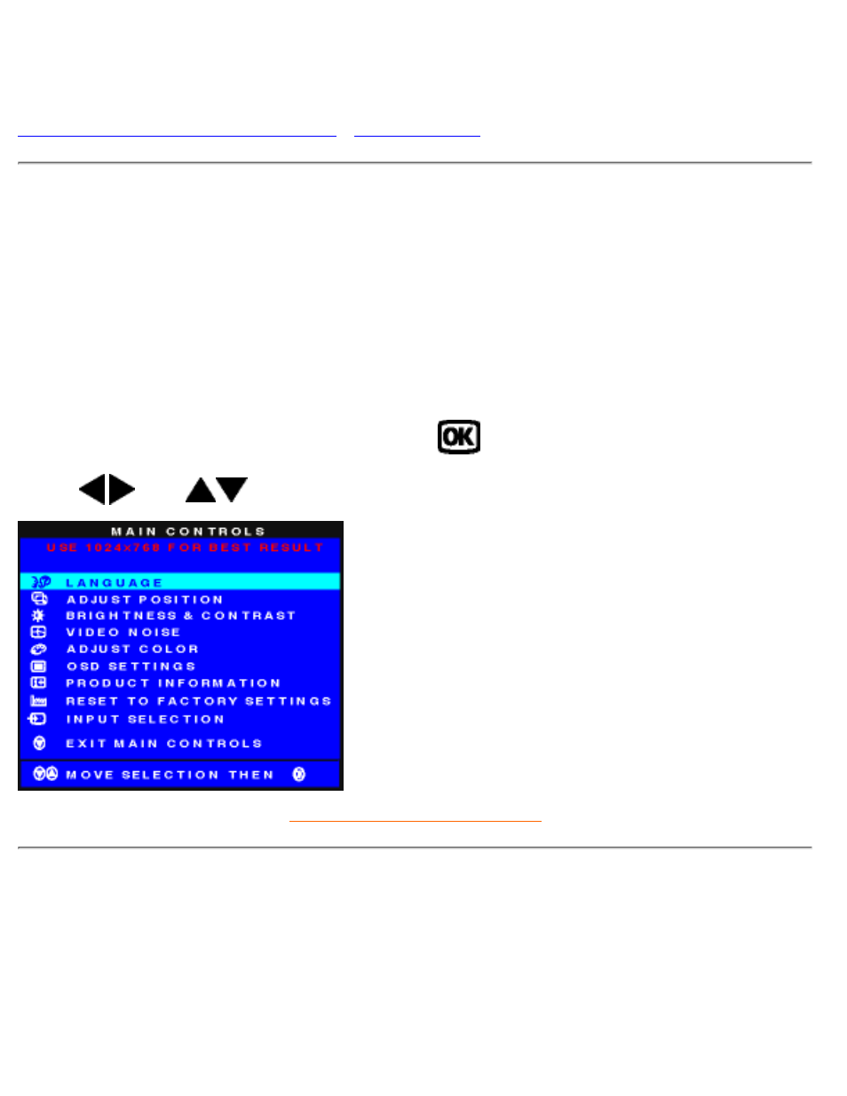 On-screen display, On screen display | Philips 150P2M User Manual | Page 20 / 89