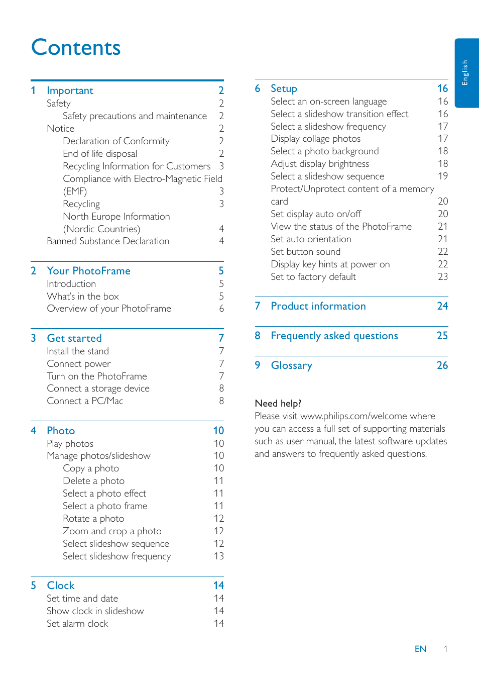 Philips SPF1027/05 User Manual | Page 2 / 28
