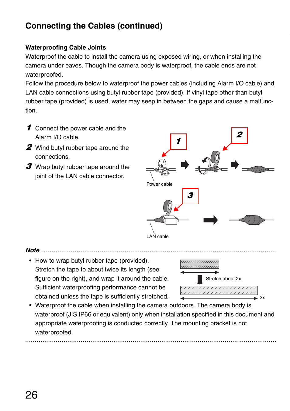 Connecting the cables (continued) | Philips WV-NW484S User Manual | Page 26 / 50