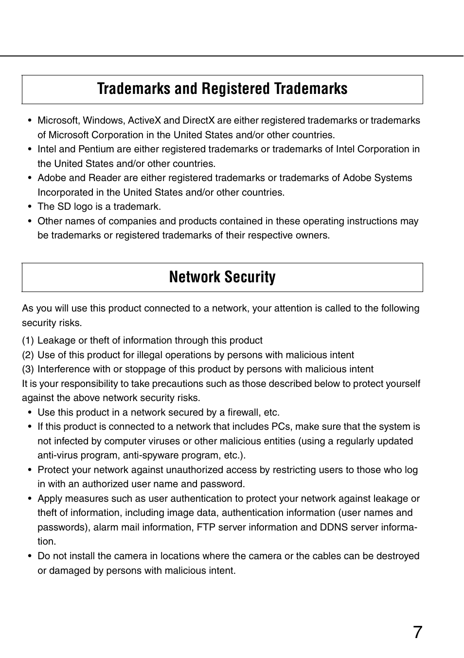 Philips WV-NW484S User Manual | Page 7 / 50