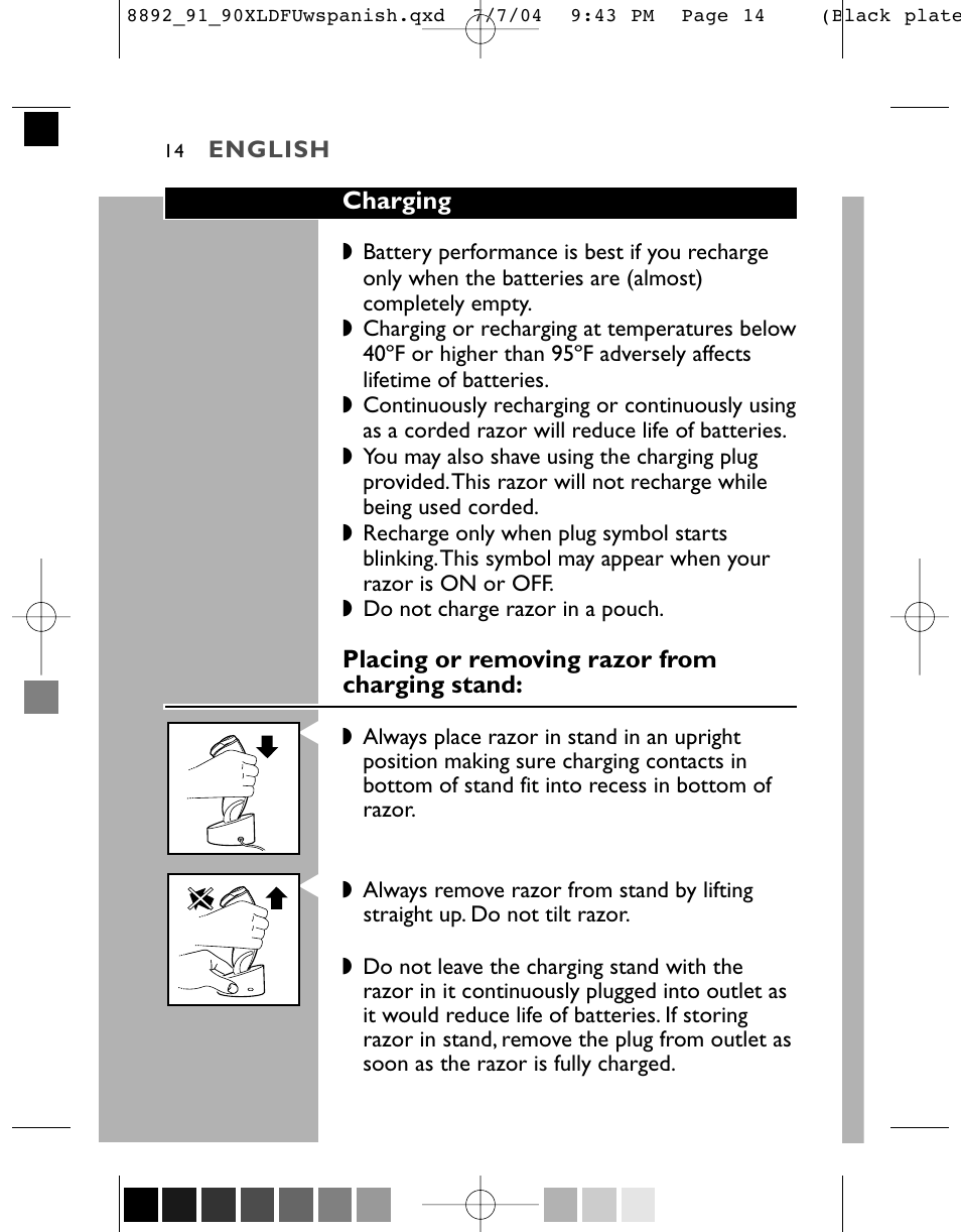 Philips 8891XL User Manual | Page 14 / 52