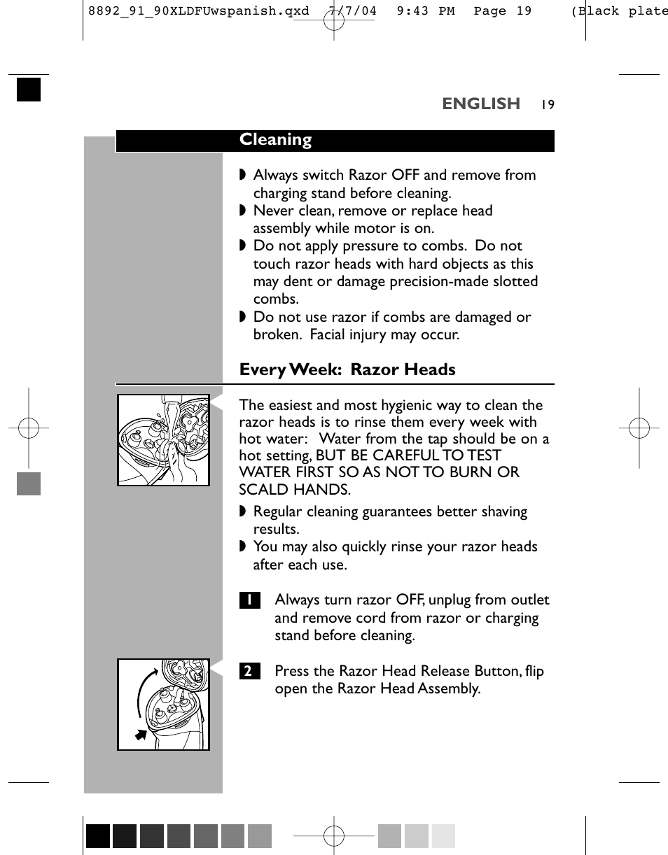 Philips 8891XL User Manual | Page 19 / 52