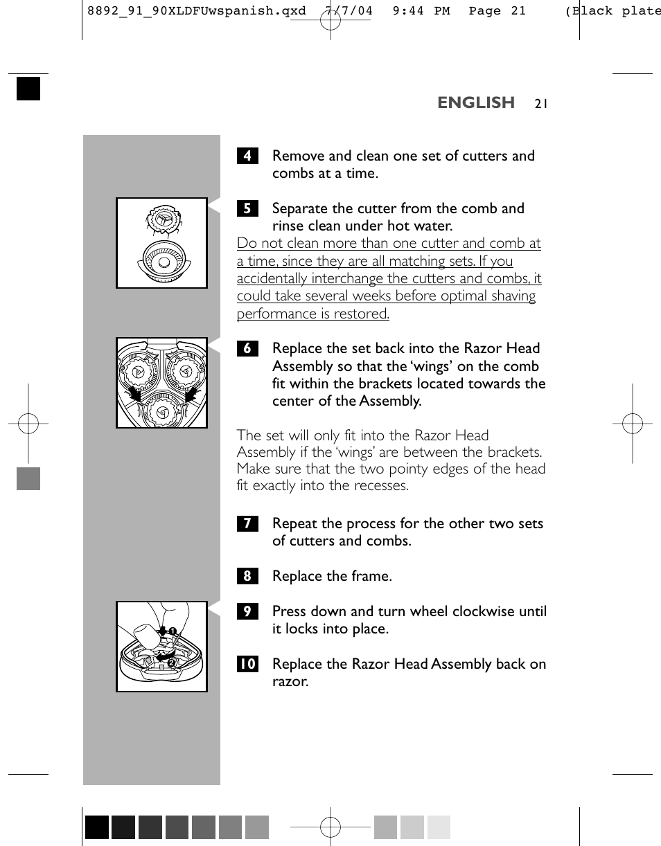 Philips 8891XL User Manual | Page 21 / 52