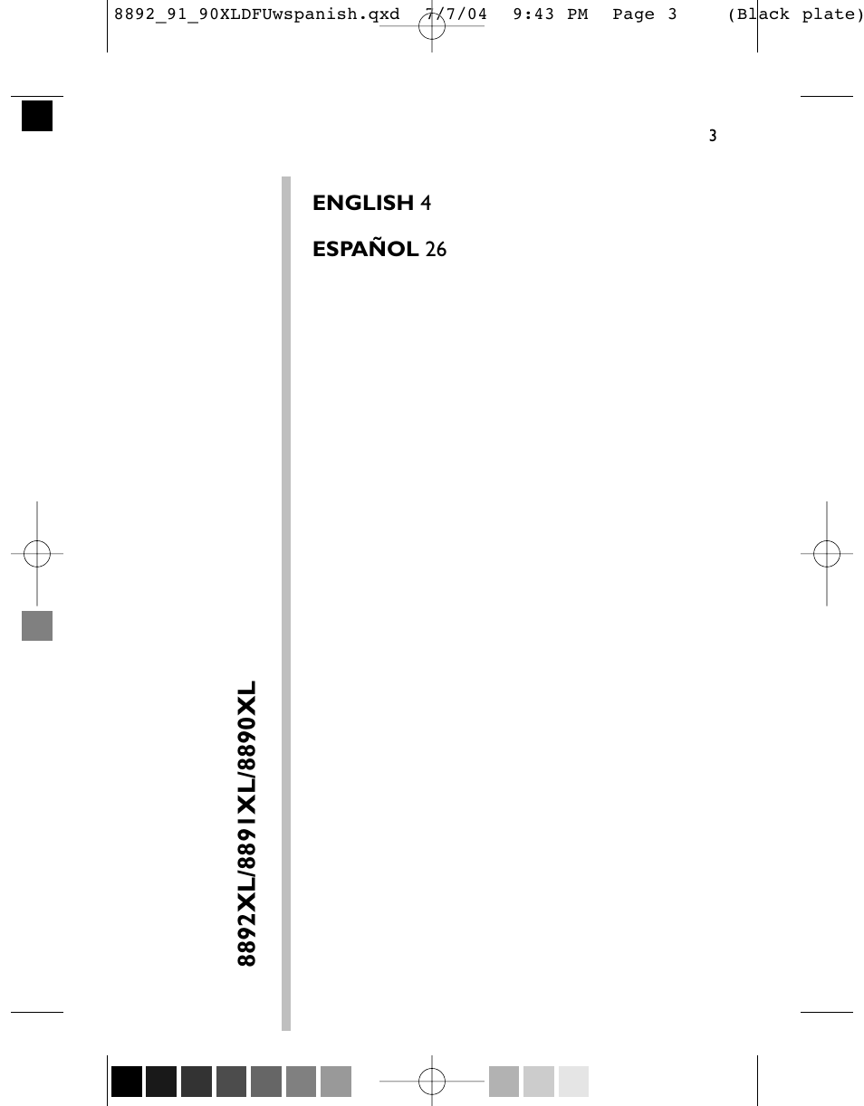 Philips 8891XL User Manual | Page 3 / 52
