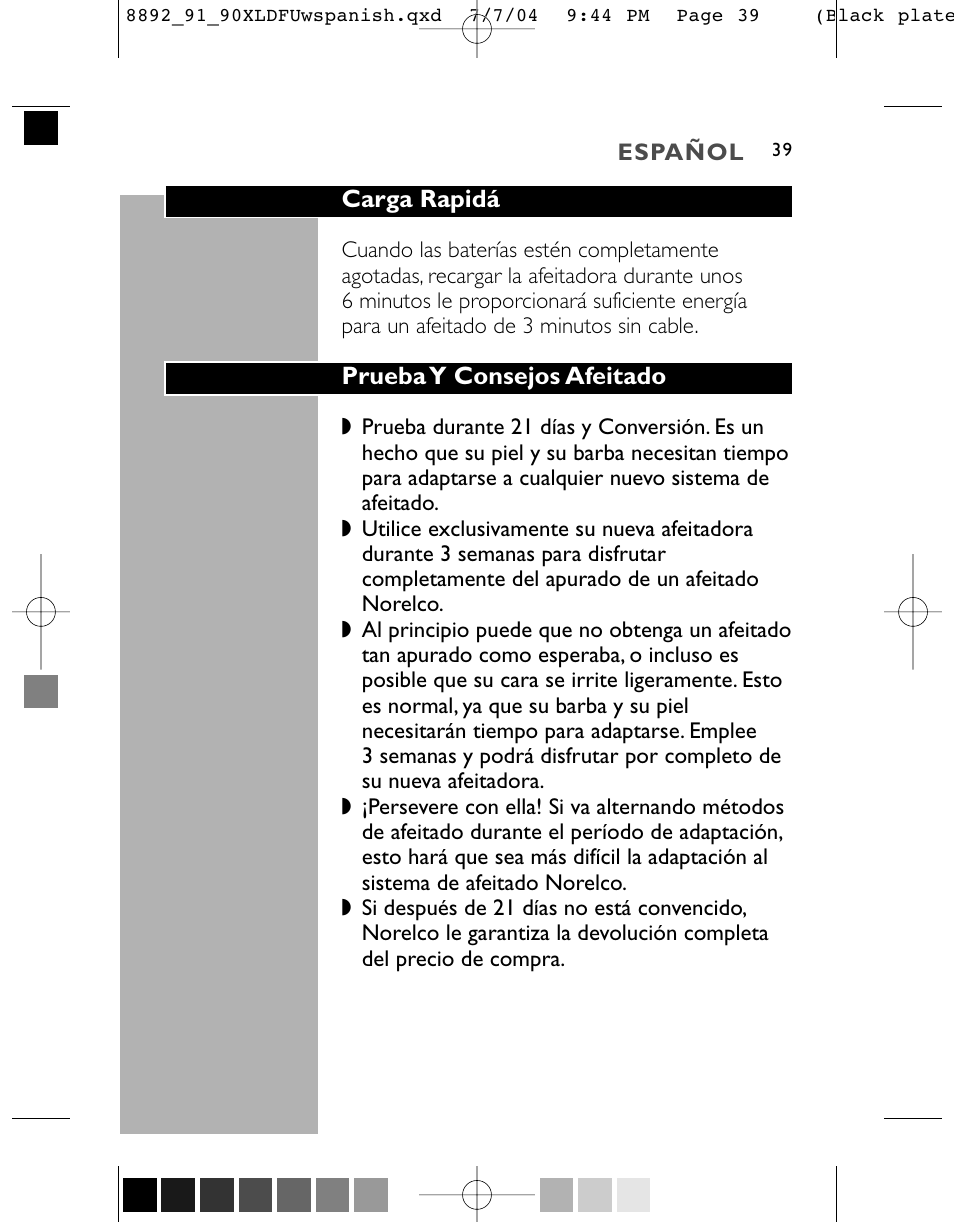 Philips 8891XL User Manual | Page 39 / 52