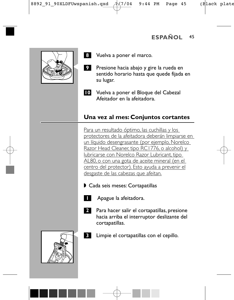 Philips 8891XL User Manual | Page 45 / 52