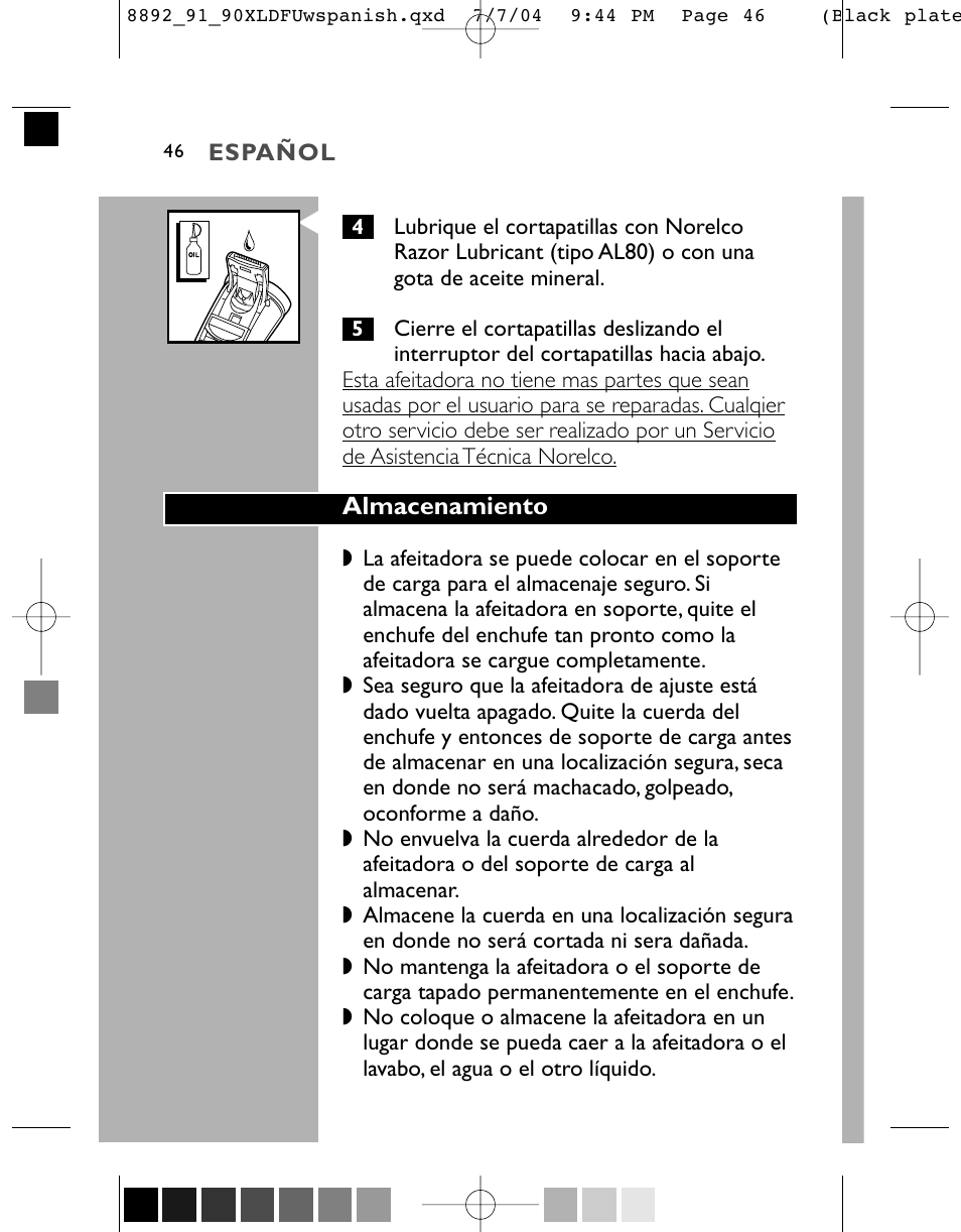 Philips 8891XL User Manual | Page 46 / 52