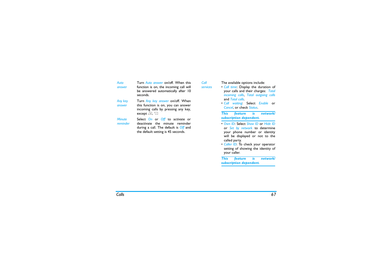Philips X600 User Manual | Page 68 / 91