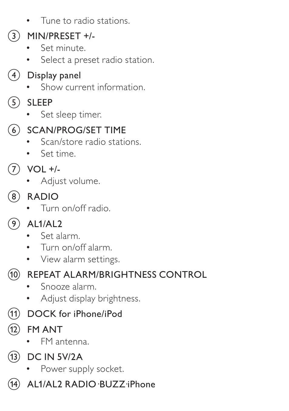 Philips AJ3270D User Manual | Page 9 / 22