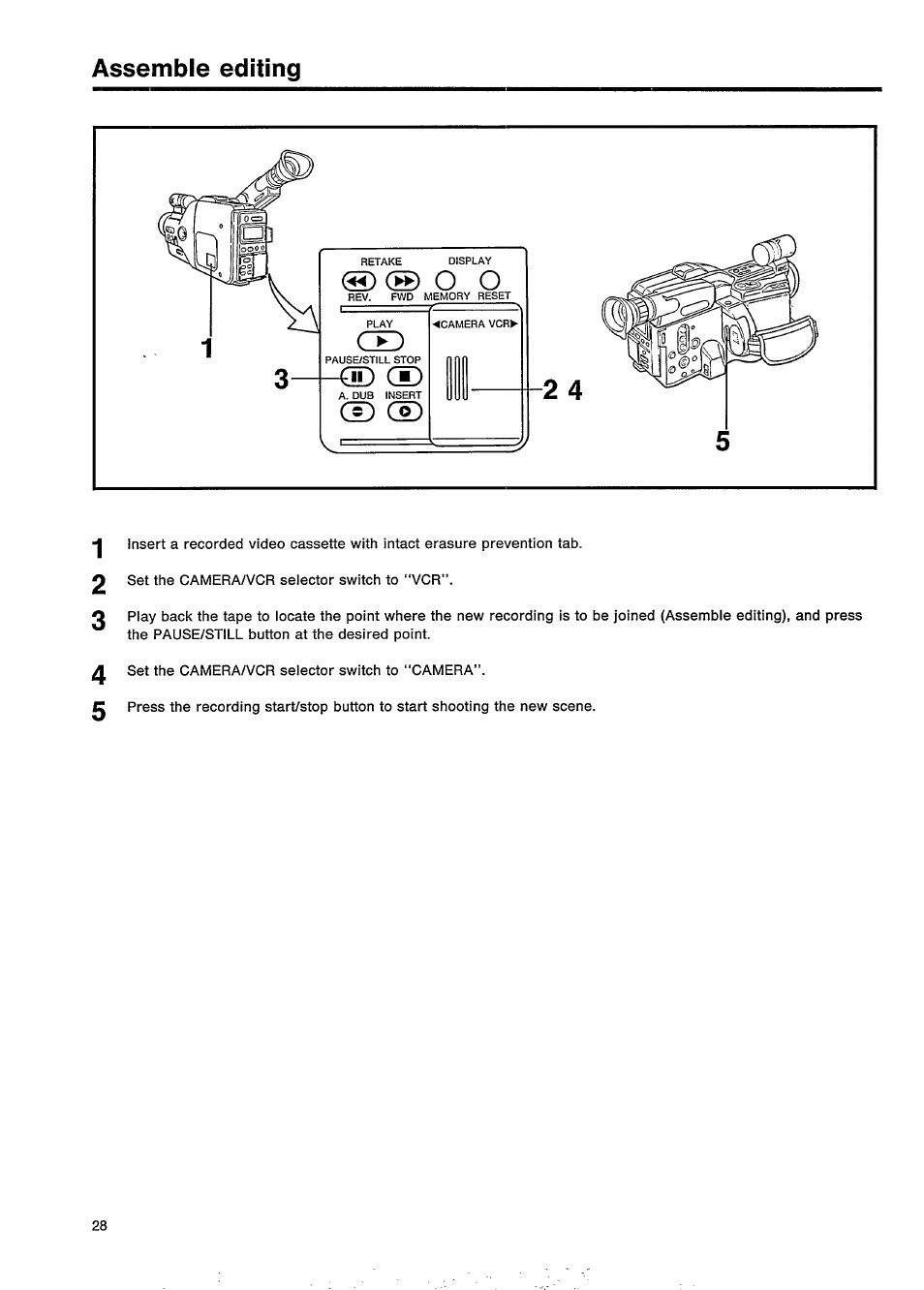 Assemble editing | Philips VKR 9010 User Manual | Page 30 / 42