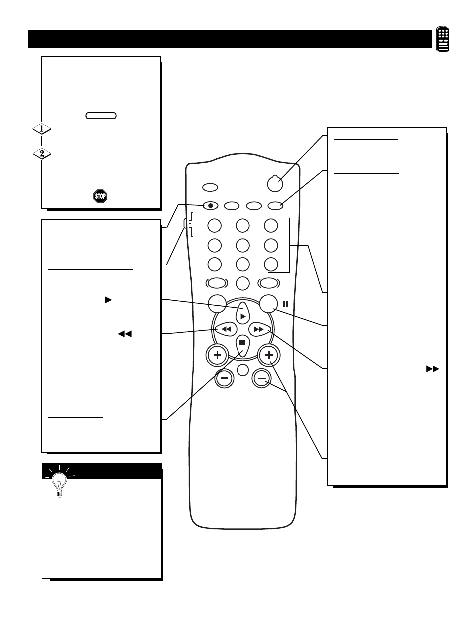 Vcr b, Sing the, Emote | Uttons | Philips TS3260C1 User Manual | Page 35 / 40