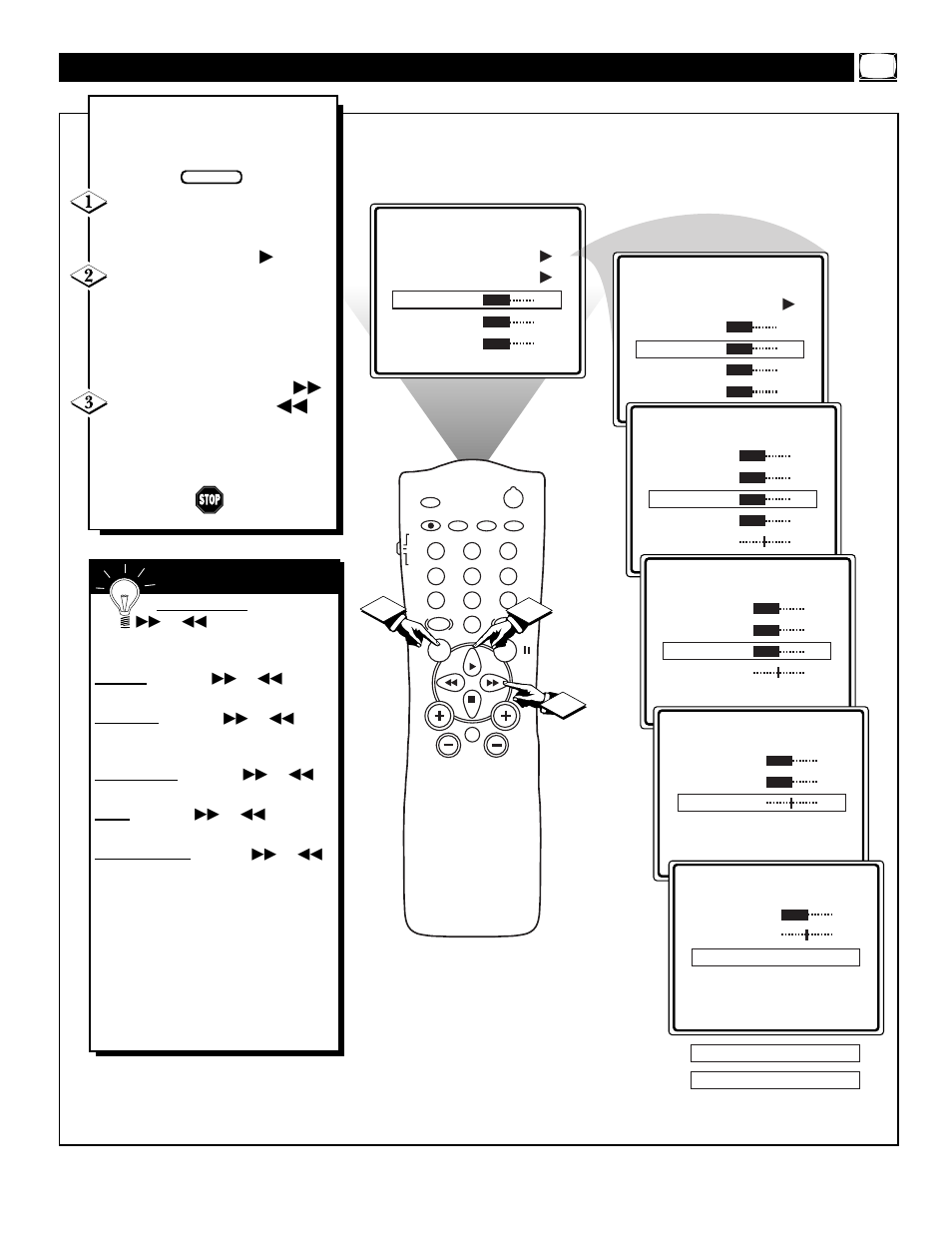 Tv p, Ow to, Djust the | Icture | Philips TS3260C1 User Manual | Page 5 / 40