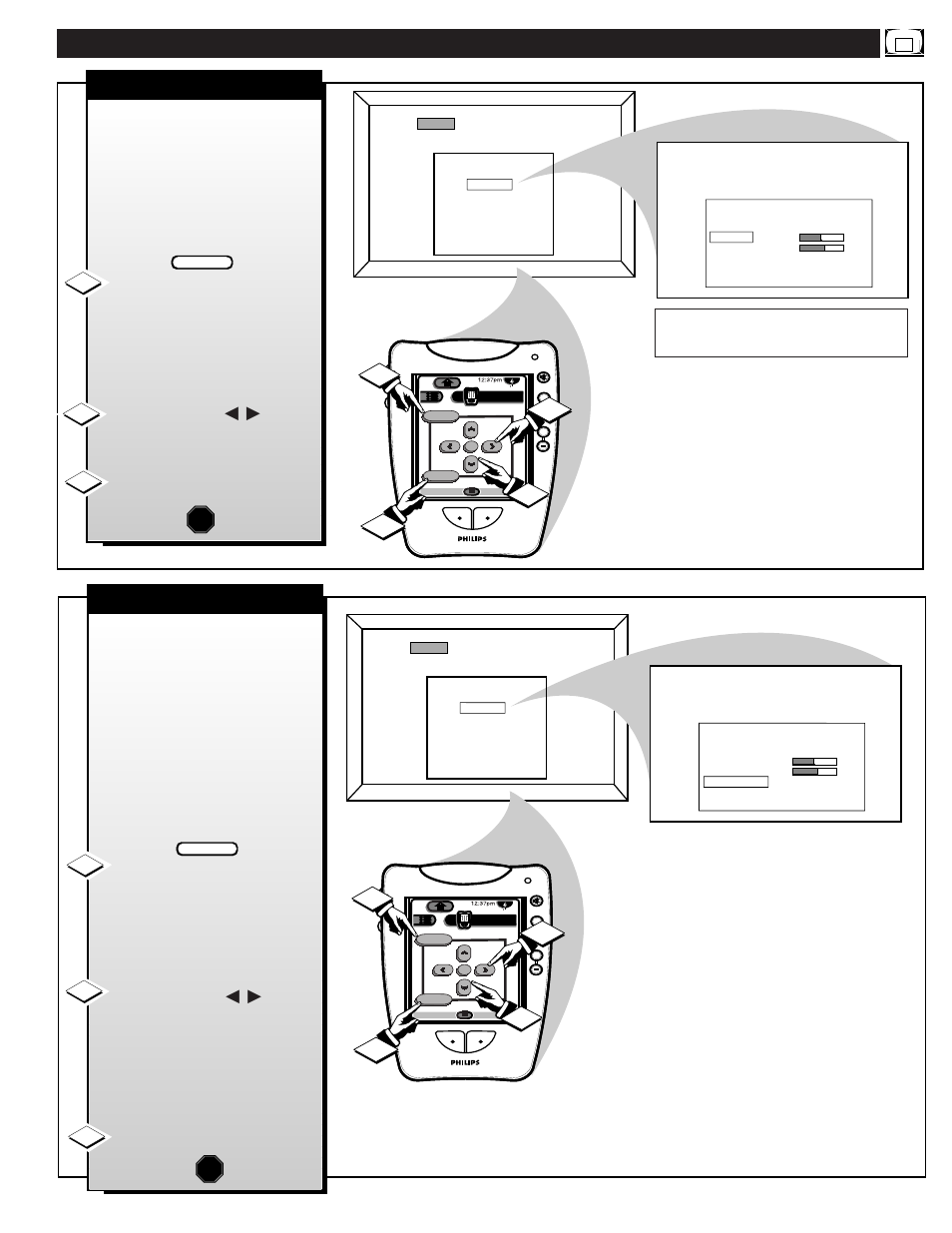 Atsc/d, Igital, Ound | Ontrols | Philips 64PH9905 User Manual | Page 41 / 58