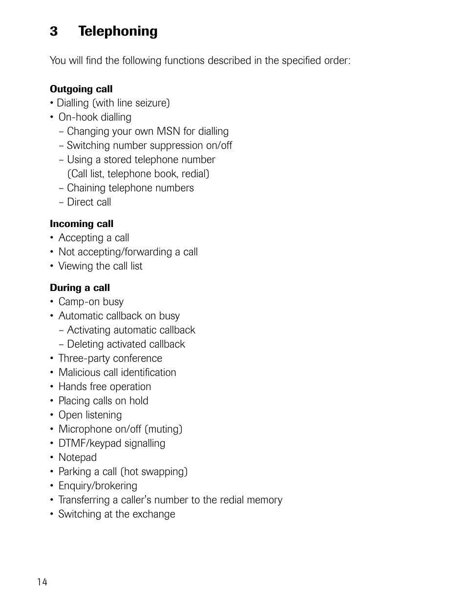 3telephoning | Philips D721 User Manual | Page 15 / 87