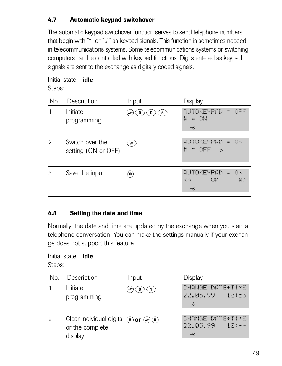 S 0 1, S 0 0 5 | Philips D721 User Manual | Page 50 / 87