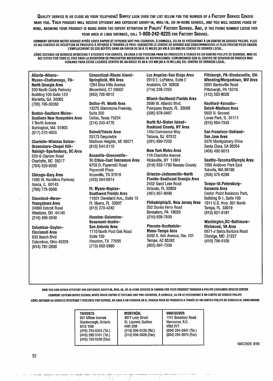 Philips FW391C User Manual | Page 22 / 26