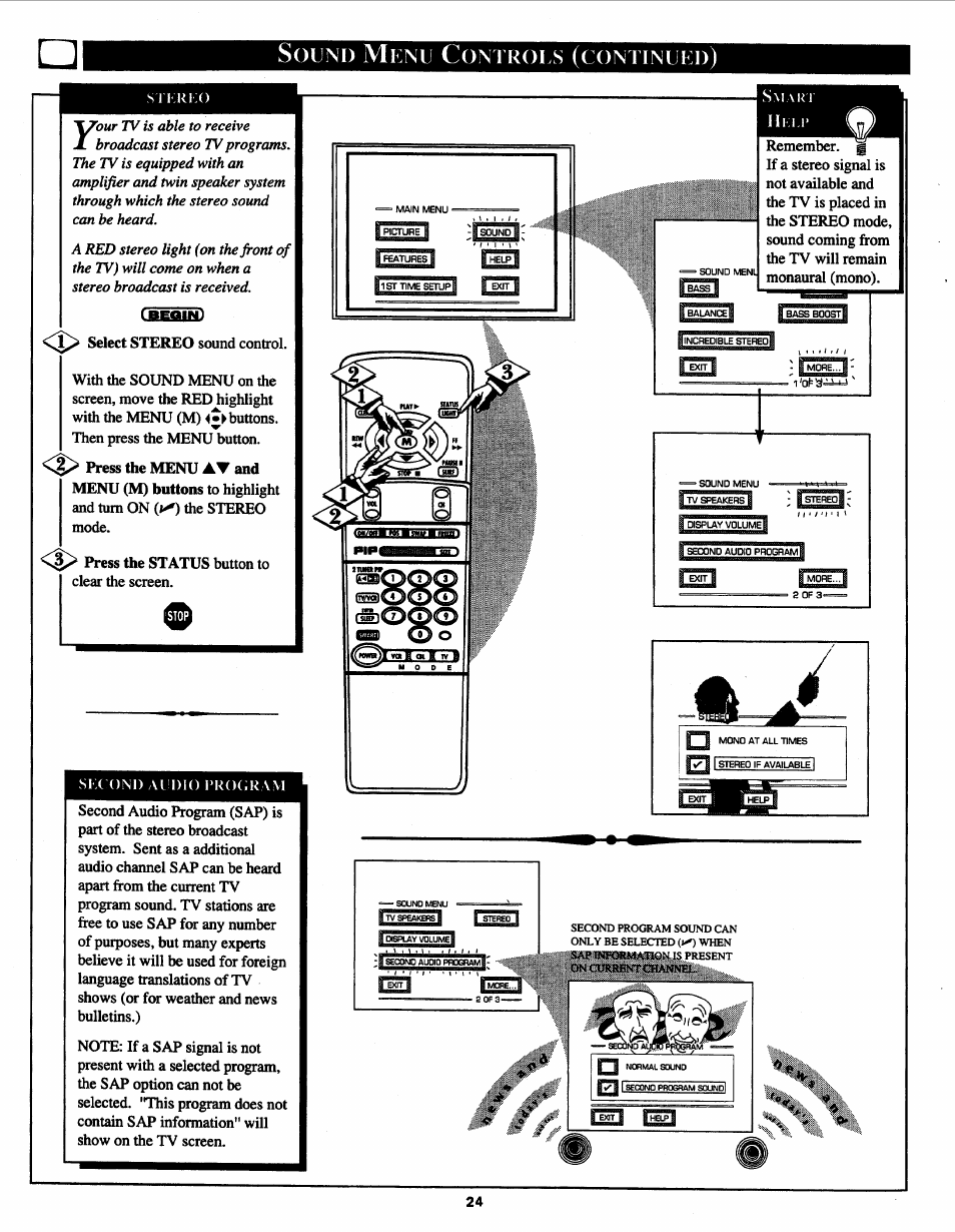 Solino menu controls (continued), Olino, Ontrols | Continued | Philips Magnavox 7P5441C199 User Manual | Page 24 / 56