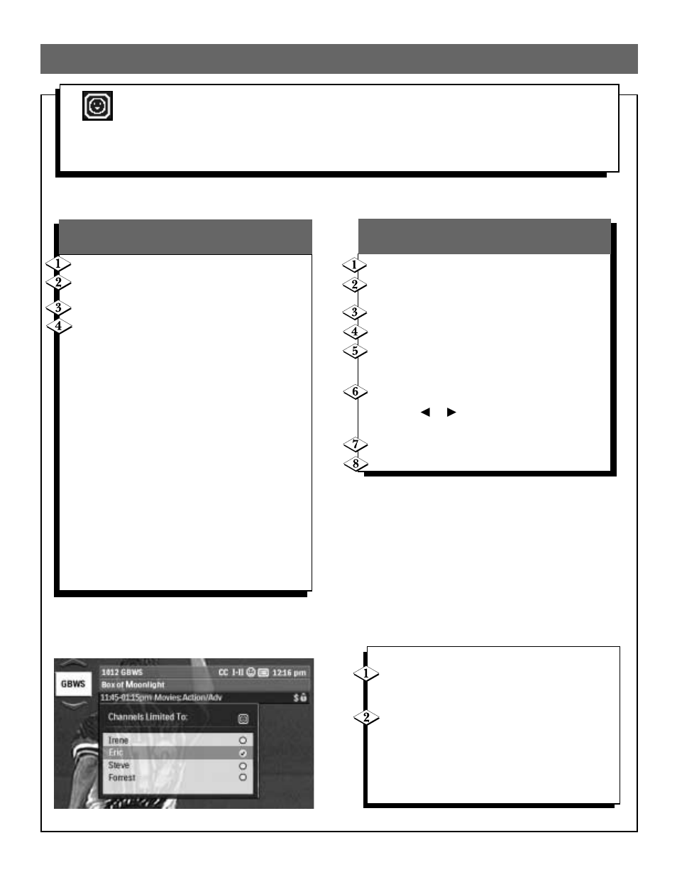 Favorite channels | Philips DSX 5150 User Manual | Page 32 / 43