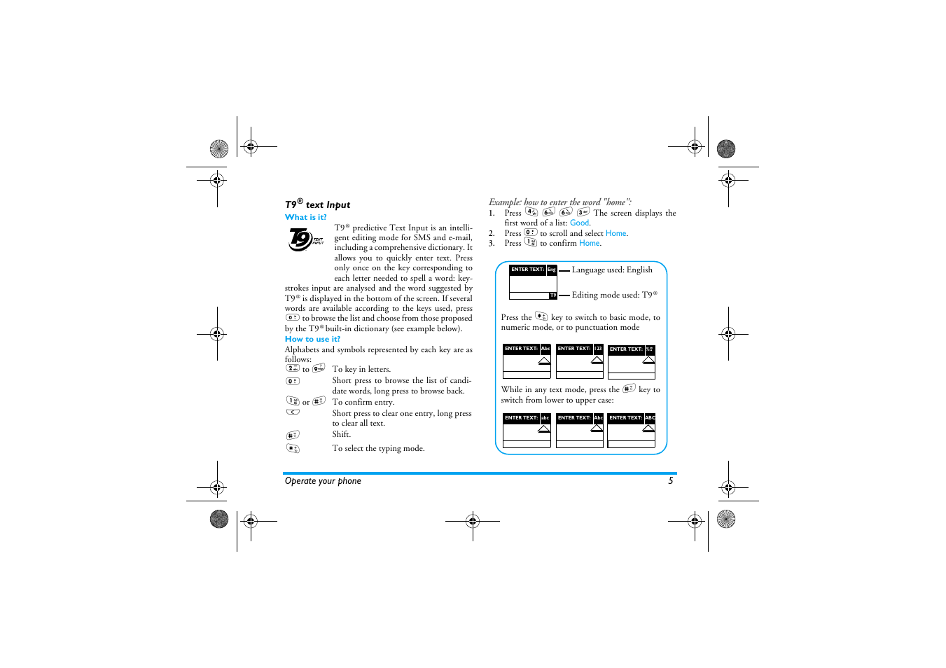 T9® text input, What is it, How to use it | T9® text input | Philips 330 User Manual | Page 7 / 79