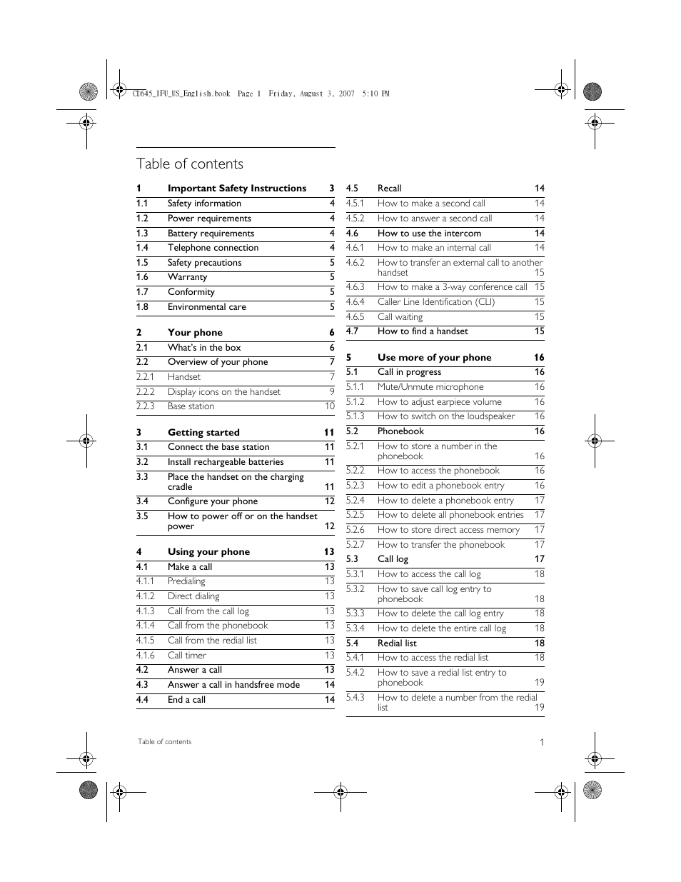 Philips CD6452B User Manual | Page 3 / 47