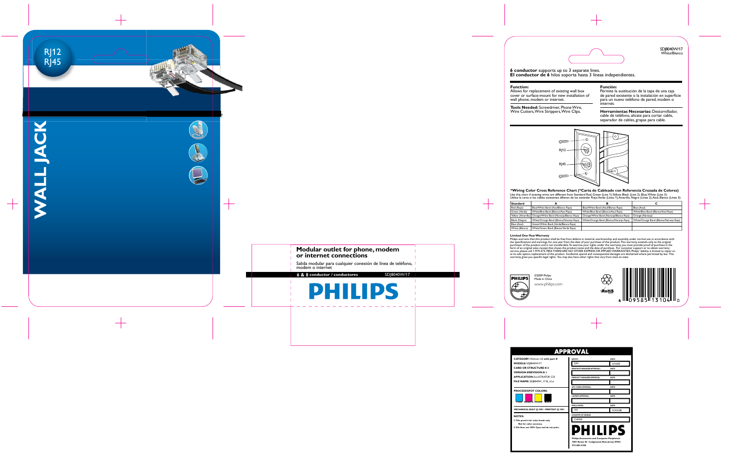 Philips SDJ8040W/17 User Manual | 1 page