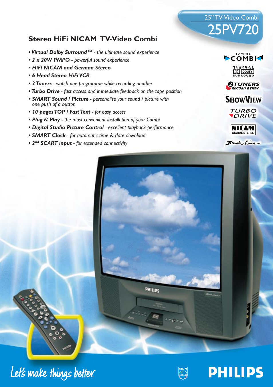 Philips 25PV 720 User Manual | 2 pages