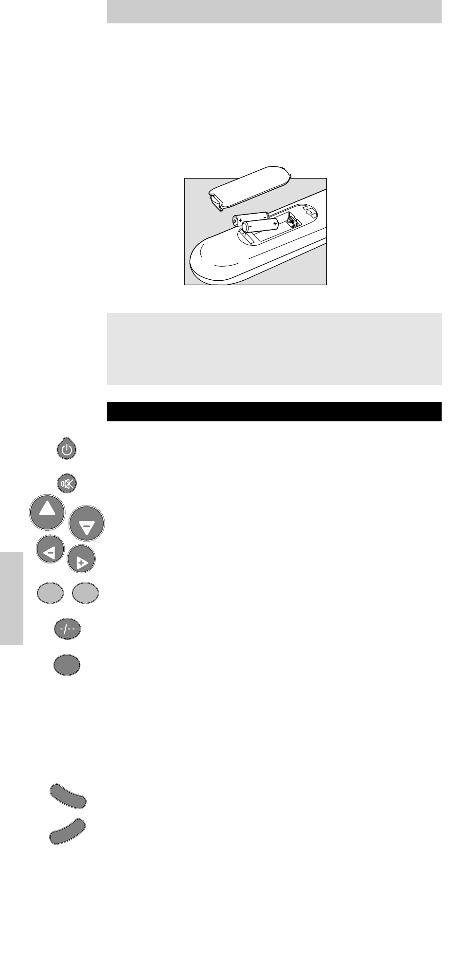 Att sätta i batterierna, Knappar & funktioner, Bruksanvisning | Philips SBC RU 510 User Manual | Page 26 / 108