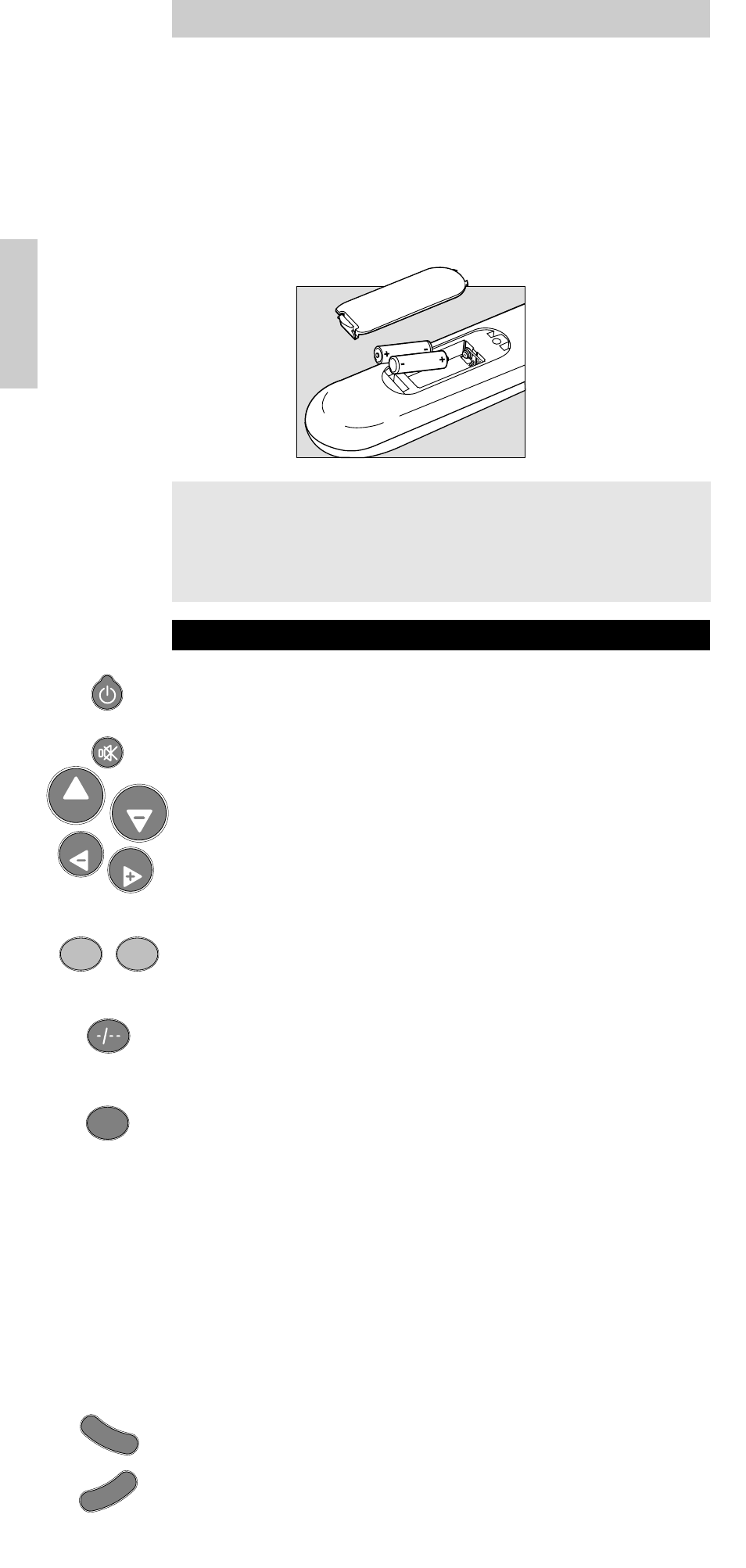 Instalación de las pilas, Teclas & funciones, Instrucciones de manejo | Philips SBC RU 510 User Manual | Page 64 / 108