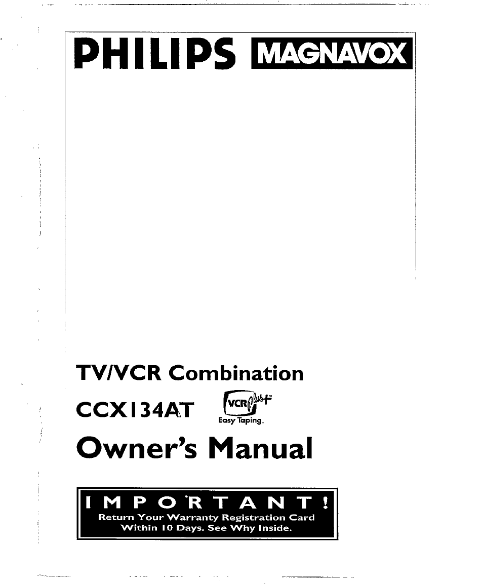 Philips CCX134AT User Manual | 60 pages