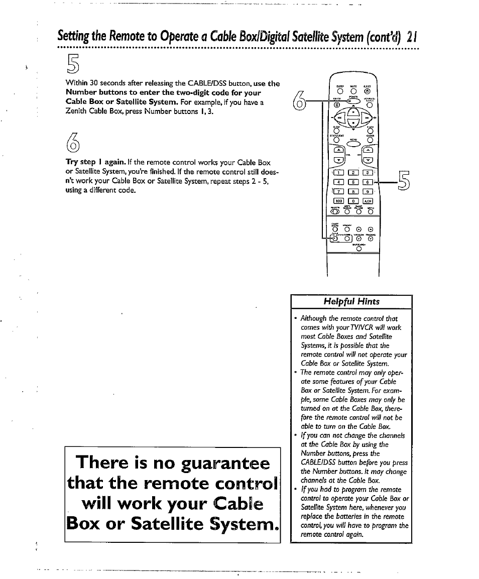 The remote to, Setting | Philips CCX134AT User Manual | Page 21 / 60