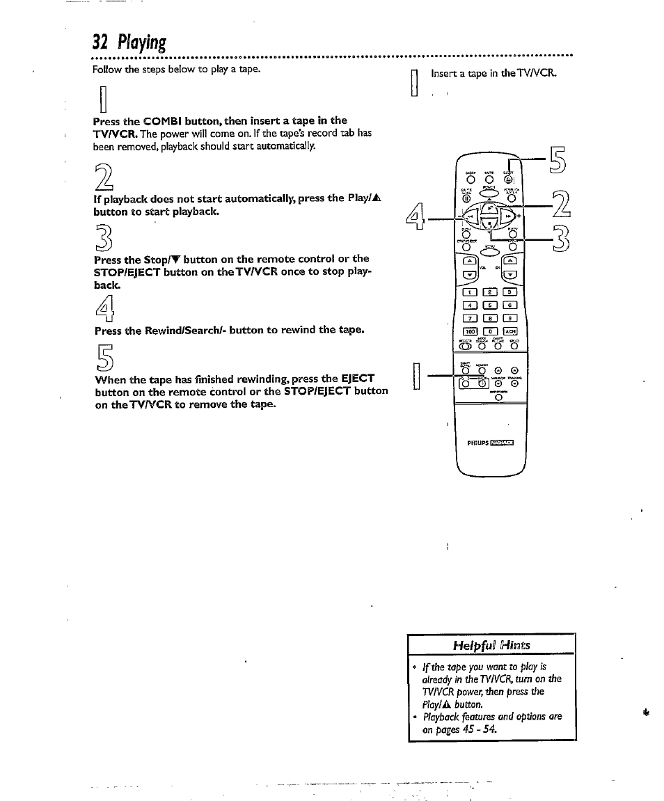 32 playing, Playing | Philips CCX134AT User Manual | Page 32 / 60