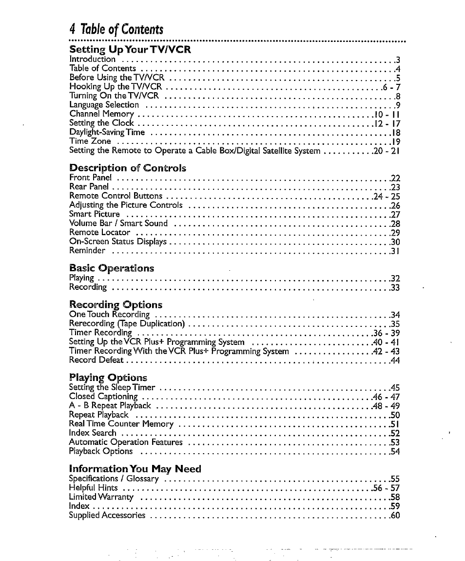Philips CCX134AT User Manual | Page 4 / 60