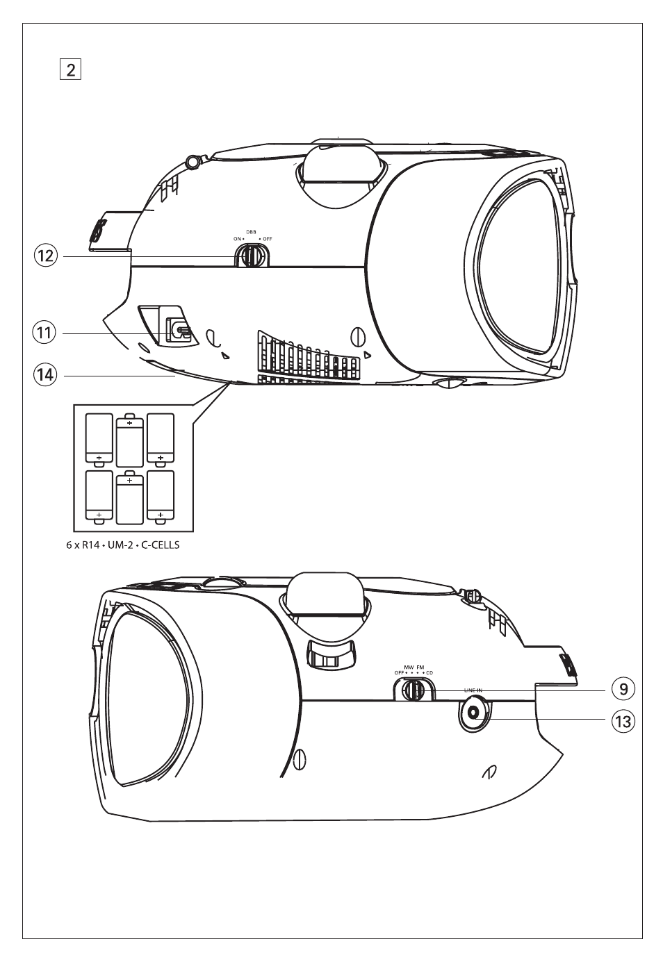 Philips SOUNDMACHINE AZ102B User Manual | Page 3 / 12