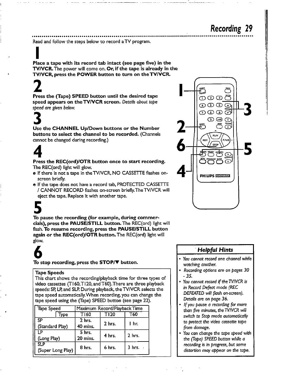 Recording 29 | Philips CCX092AT User Manual | Page 29 / 52