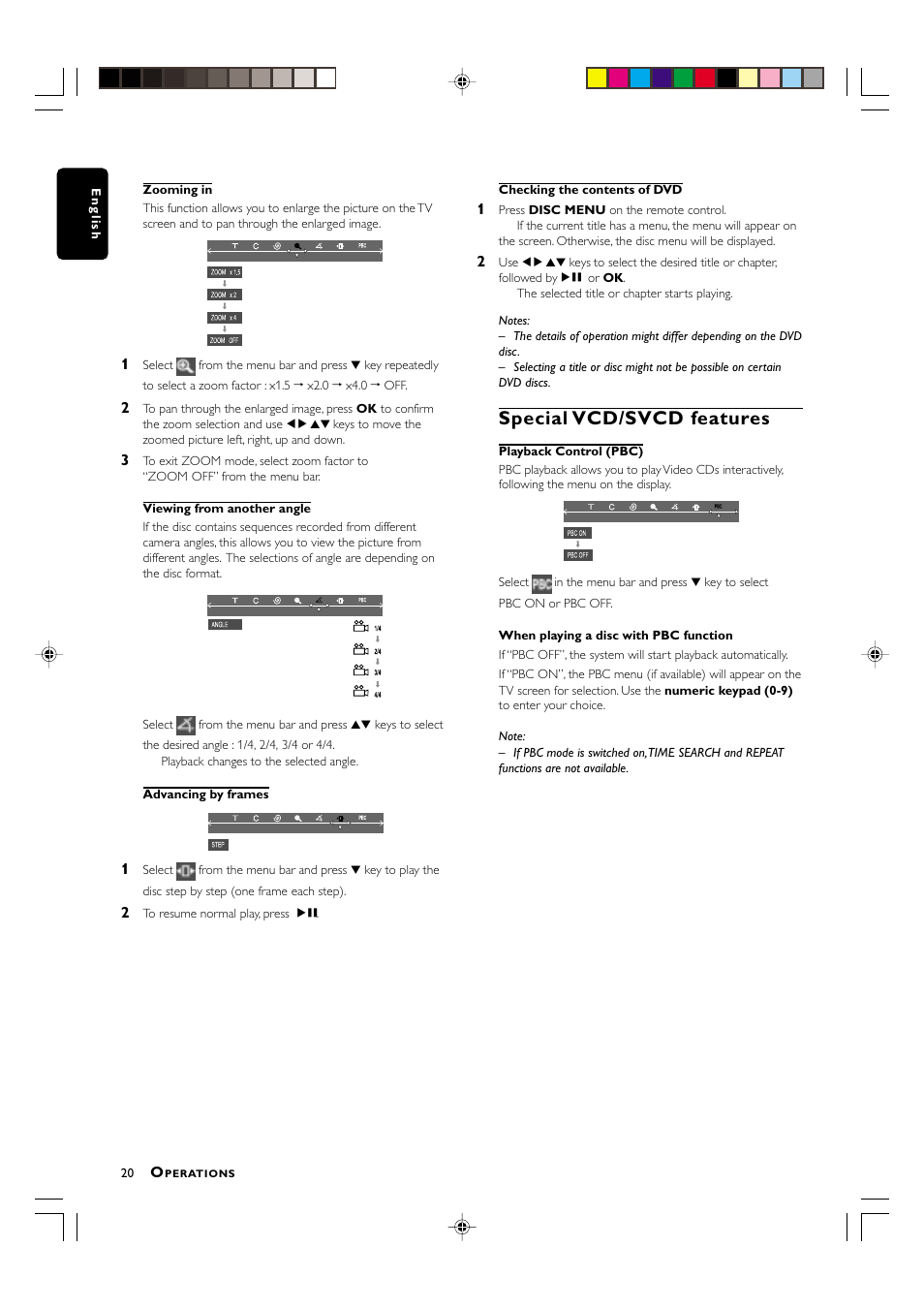 Special vcd/svcd features | Philips MX-3700D User Manual | Page 22 / 27