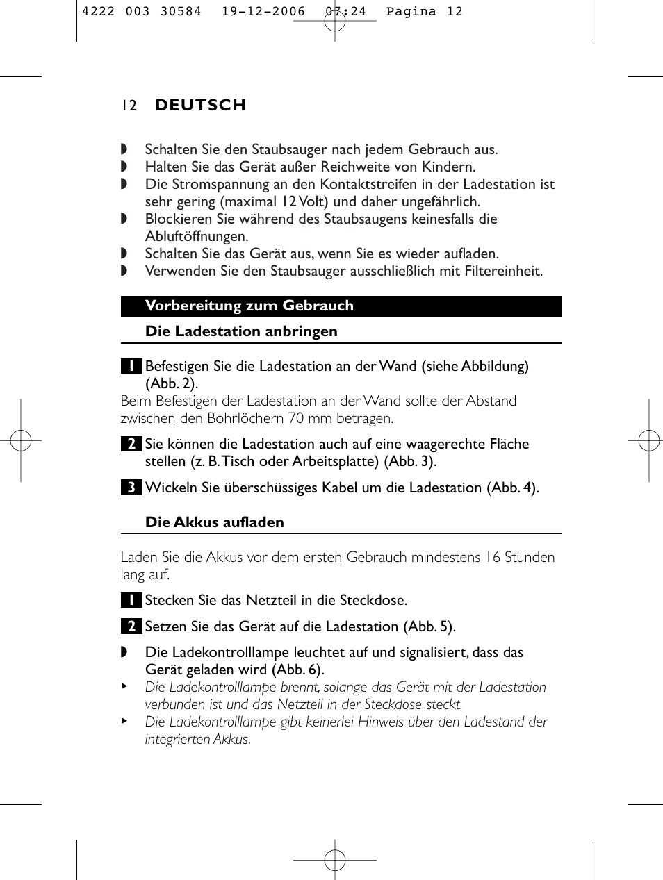 Philips FC6051 User Manual | Page 12 / 80
