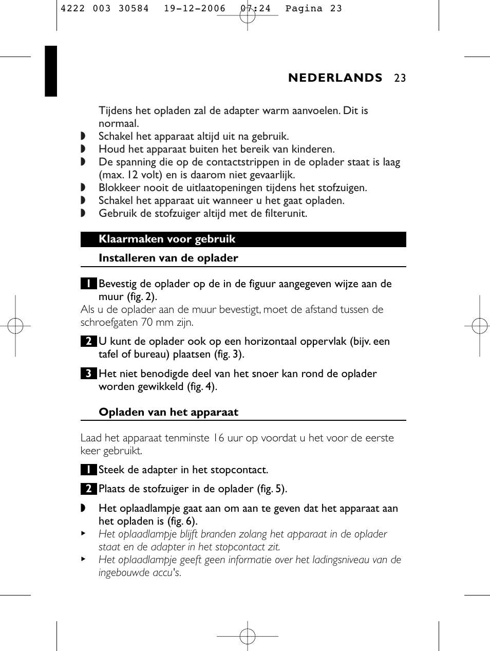 Philips FC6051 User Manual | Page 23 / 80