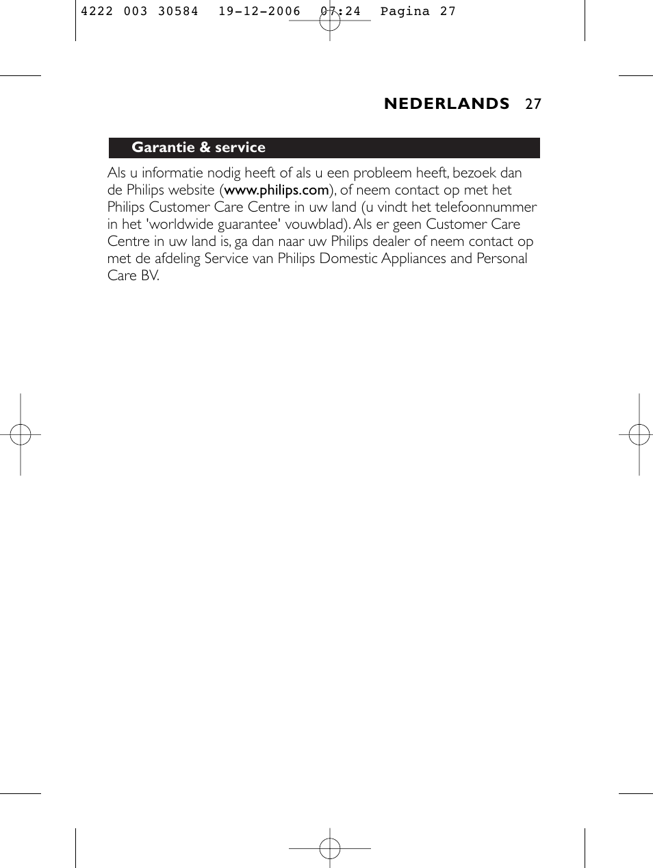 Philips FC6051 User Manual | Page 27 / 80