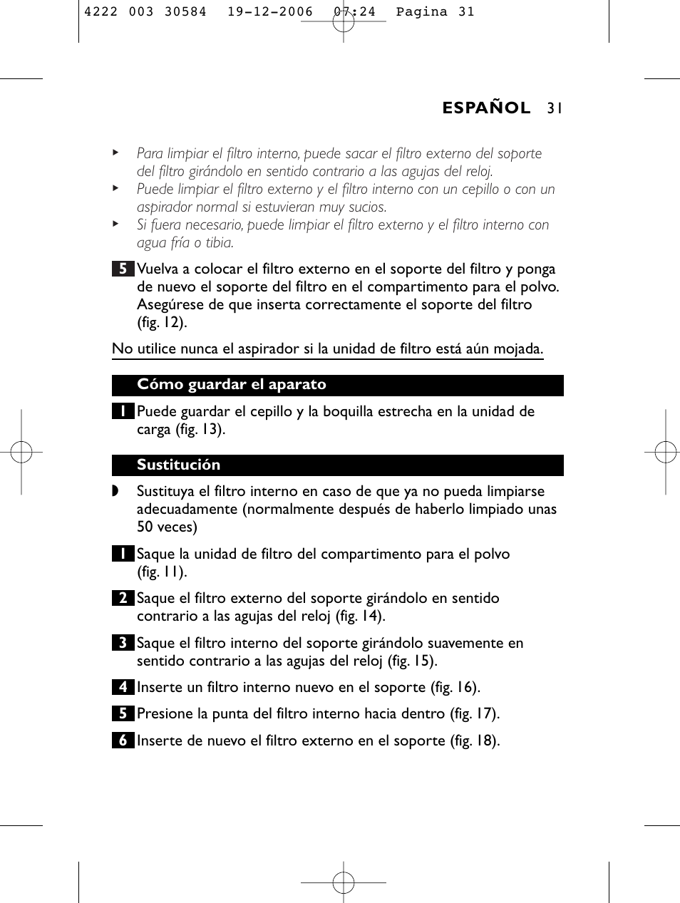 Philips FC6051 User Manual | Page 31 / 80