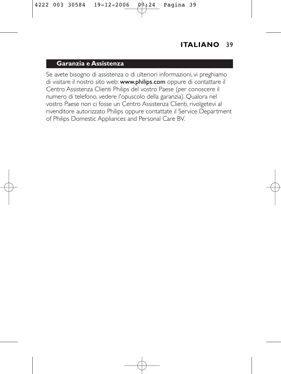 Philips FC6051 User Manual | Page 39 / 80