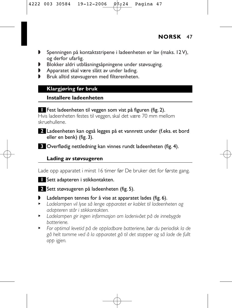 Philips FC6051 User Manual | Page 47 / 80