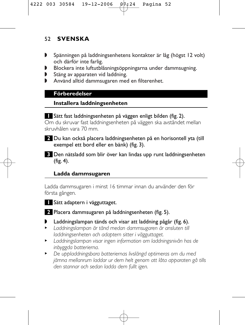 Philips FC6051 User Manual | Page 52 / 80