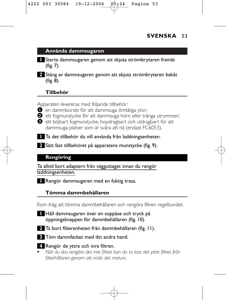 Philips FC6051 User Manual | Page 53 / 80