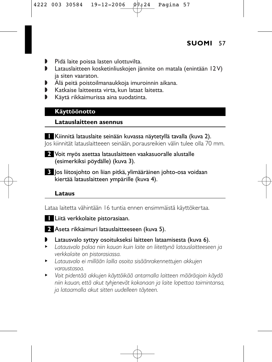 Philips FC6051 User Manual | Page 57 / 80