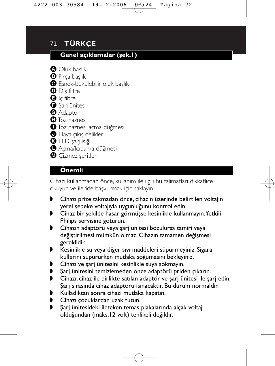 Philips FC6051 User Manual | Page 72 / 80