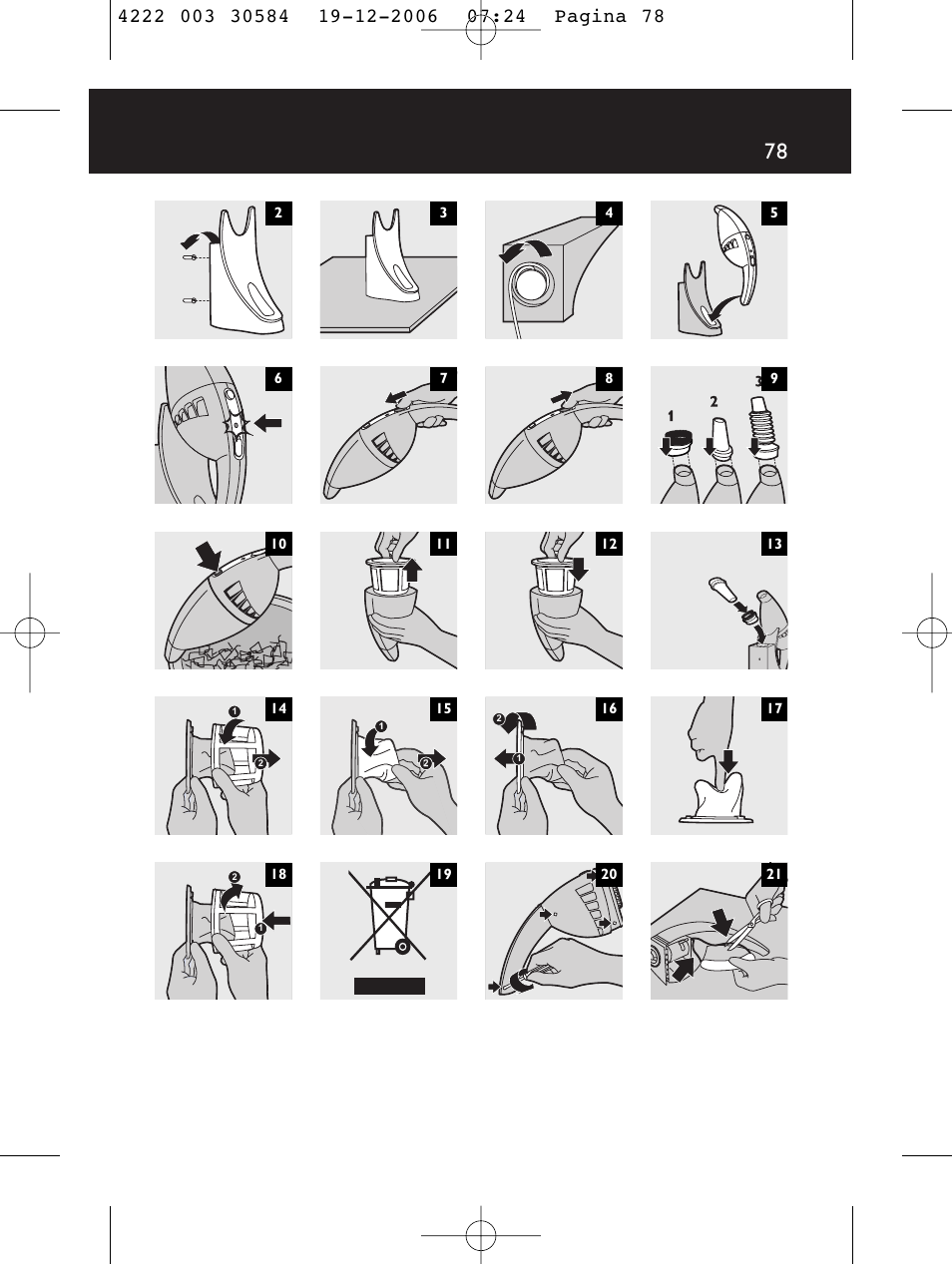 Philips FC6051 User Manual | Page 78 / 80