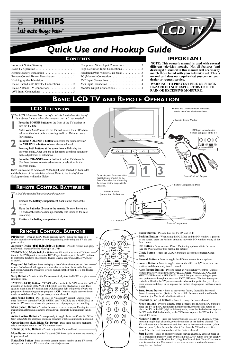 Philips 15PF9945/99 User Manual | 4 pages