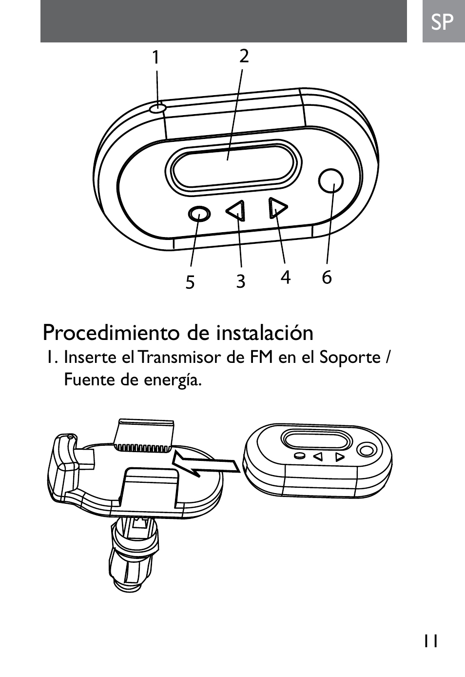 Sp procedimiento de instalación | Philips SJM2302 User Manual | Page 11 / 24